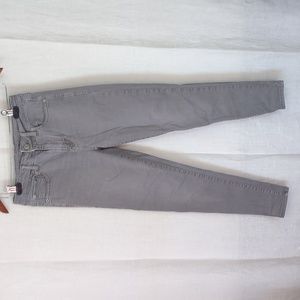 American Eagle Super Stretch Gray Wash Hi Rise Jegging Size 4 Short